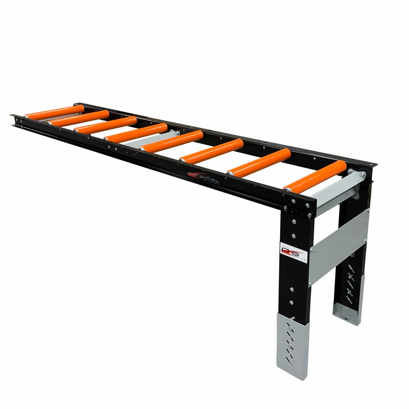 Roller Table Extension 8' x 22"  Kit - 8 rollers - 12” Apart